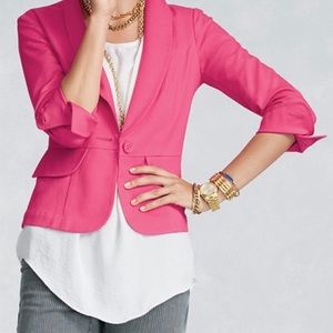 Cabi Crop Hot pink jacket